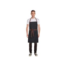 Tablier - Long - Unisexe - Noir - 89 x 100,5 CM - Coton Denim - Chef Works Urban - B340
