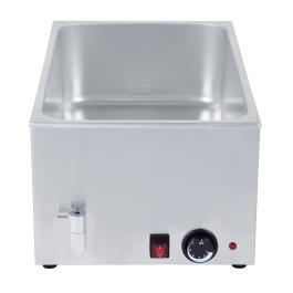 Bain Marie - 1/1 GN - 0°C / 90°C - Vanne de vidange - inox - 230V - G-Line