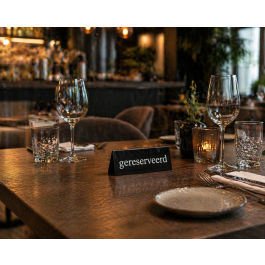 Panneau « Table réservée » - Noir - Plastique - G-Line