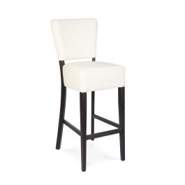 Tabouret de bar Naples - Avec dossier - Crème - Cuir synthétique - G-Line