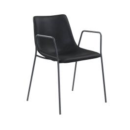 Chaise Denver - Accoudoir - Noir - Acier - G-Line