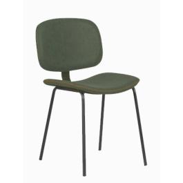 Chaise Louis - Vert foncé - Cuir synthétique - G-Line