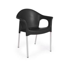 Chaise de terrasse Zazi - Empilable - Noir - G-Line
