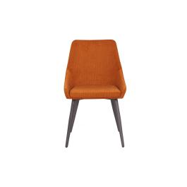 Chaise Lucena - Terre cuite - Velours côtelé - Ligne G
