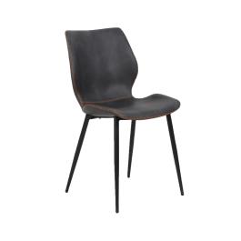Chaise Malaga - Anthracite - Cuir synthétique - G-Line
