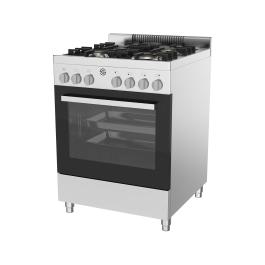 Gazinière - 4 feux - Four électrique - inox - 230V - G-Line