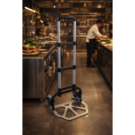 Diable rétractable en aluminium - H 99 x L 43 x P 42 cm - G-Line