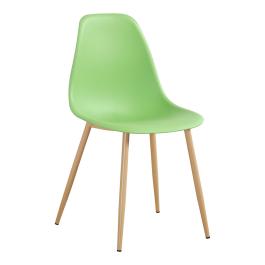 Chaise Luana - Vert clair / Aspect bois - G-Line