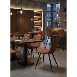 Chaise - Jelle - Velours - Rouille - G-Line