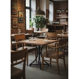 Plateau de table - Mangue - 70 x 70 cm - Brut - Ligne G