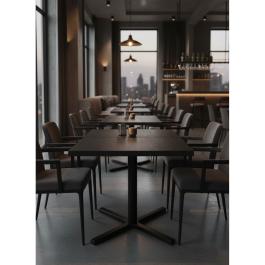Plateau de table - Mango - 70 x 70 cm - Noir - G-Line