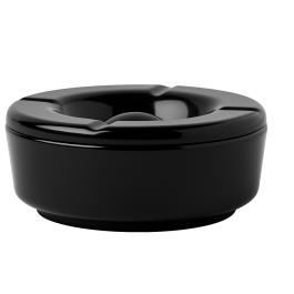Cendrier Terrace - Rond - Avec couvercle - Noir - Mélamine - Ø11.5 - G-Line