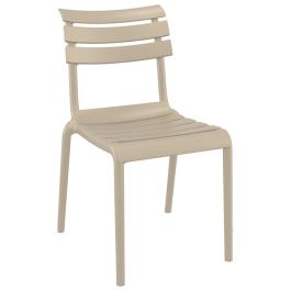 Chaise de patio Helen - Empilable - Taupe - Synthétique - G-Line
