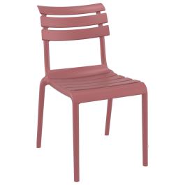 Chaise de patio Helen - Empilable - Marsala - Synthétique - G-line