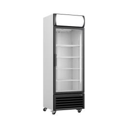 Réfrigérateur - Porte vitrée - Contrôle digital de la température - Acier peint par poudrage - 335 Litres - 230V - H 197.3 x L 61 x P 61 CM - Saro - 453-1004