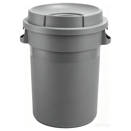 Conteneur à déchets - 80 litres - Gris - Couvercle avec ouverture - G-Line