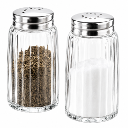 Salière et poivrière - Verre - 40 ml - Hauteur 7 cm - Ligne G