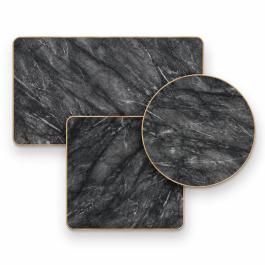 Plateau de table - Marbre Alda - Noir - G-Line