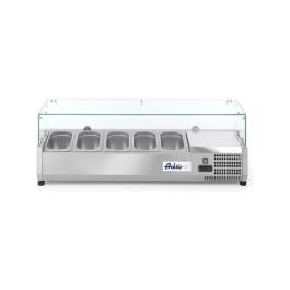 Vitrine encastrable GN 1/4 - inox - H 43 X 33,5 X 120,5 CM - Arktic - 232903