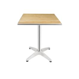 Table - H 72 x 60 x 60 CM - Aluminium/Frêne - Bolero - U430
