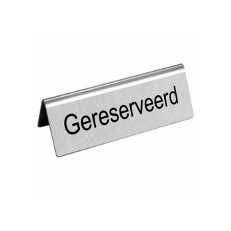 Assiette - Réservée - H 5 x 10 CM - Inox - G-Line 31803 €2.49 Plaques de table