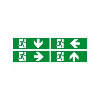 Kit d'autocollants éclairage de secours - Lot de 4 - 61088 - G-Line 61089 €6.49 Éclairage horeca