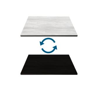 Plateau de table HPL - 120 X 70 CM - Noir & Blanc - G-Line 61436 €109.95 Top de table de terrasse