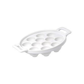 Coquille d'escargot - H 4 x 17.5 x 16 CM - 0.62 KG - Porcelaine - Blanc - Revol - 735785 735785 €35.95 Couverts spéciaux