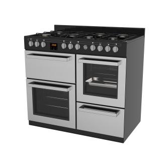 Cuisinière à gaz - 7 feux - H 90 x 100 x 60 CM - Inox - G-Line 75716 €1,149.00 Cuisinières à gaz avec four