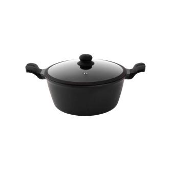 Cocotte - Ø28 CM - Aluminium - Couvercle verre - Noir - Mammouth - Vesuvio - 530346 W530346 €80.95 Gosse