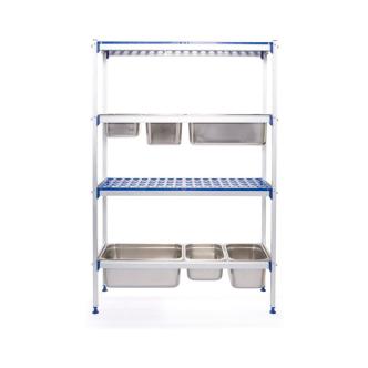 Rack de stockage aluminium GN 1/1 - Aluminium Polypropylène - H 168,5 X 35,5 X 112 CM - Hendi - 812266 812266 €299.00 Accessoires chambres froides/congélateurs