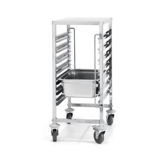 Chariot à étagères - 7 x GN 1/1 - Inox - H 92,5 X 55 X 38 CM - Hendi - 810668 810668 €199.00 Chariots