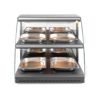 Présentoir chauffant Quartz bicouche - Acier inoxydable - H 63 X 46,7 X 65 CM - Hendi - 233962 233962 €845.00 Vitrine chaude