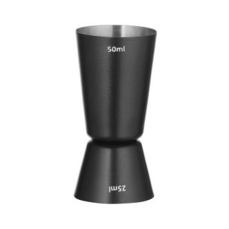 Barmaatje - 25/50 ML - Zwart - H 8.4 x Ø 4.5 CM - Hendi - 596647 H596647 €4.95 Mesures de bar