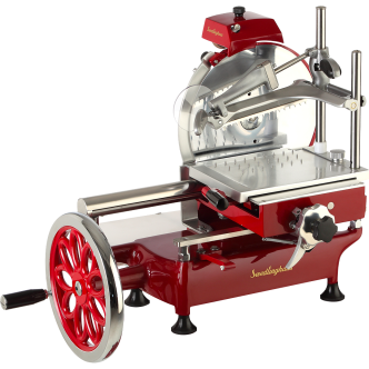 Machine à découper la viande - Manuelle - Ø 30 CM - Rouge - Swedlinghaus - Volano Deluxe HW-153109 €3,999.00 Trancheurs de viande / fromage