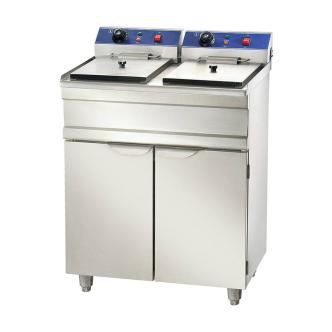 Friteuse traiteur - 2 x 9 litres - Modèle debout - G-Line HW-058150 €736.95 Friteuses 230 volts
