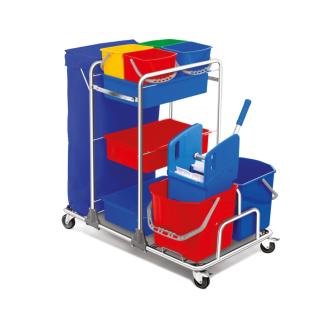 Chariot de ménage - Deluxe - Plastique - G-Line HW-58172 €215.00 Chariot de nettoyage