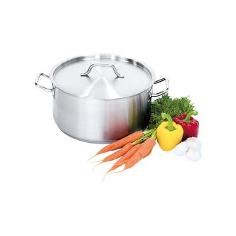 Cocotte - Ø24 x H 11 CM - Basse - Inox - Avec Couvercle - 5 Litres - G-Line 77515 €37.95 Casserole