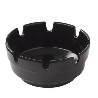 Cendrier - Rond - Avec couvercle - Noir - Mélamine - Ø10 - G-Line GL-15847 €2.87 Cendrier