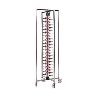 Porte-assiettes Pliable - H 189 x 48 x 48 CM - 21,5 KG - Inox - Plate Mate - 556032 556032 €909.95 Chariots de transport d'assiettes