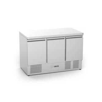 Table frigorifique - 3 portes - H 85 x 136,5 x 70 CM - 368 Litre - Inox - G-Line 26278 €899.00 Tables réfrigérée 