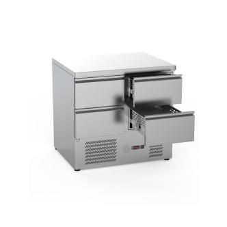 Table frigorifique - 4 tiroirs - H 88 x 90 x 70 CM - 240 Litre - Inox - G-Line 26275 €1,099.00 Tables réfrigérée 