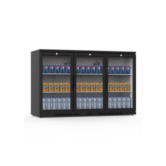 Réfrigérateur porte vitrée - 320 Litres - 3 portes - Noir - G-Line - Refroidissement bar HW-12508 €699.00 Remises Hivernales 2024 