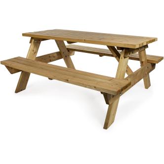 Table de pique-nique - Qualité lourde - 180 CM - Bois - G-Line HW-15773 €219.00 Table de terrasse