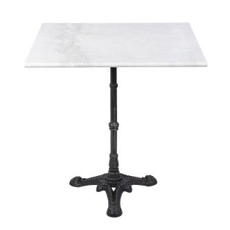 Table - Carrée - 3 Ados - Marbre Blanc - Fonte - H 72 x L 60 x P 60 CM - G-Line HW-18669 €70.00 Table de terrasse