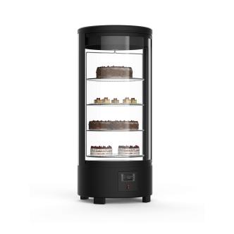 Vitrine rifrigérée pour pâtisseries - 72 Litre - Noir - 4 Plateaux - G-Line HW-05641 €699.00 Vitrine patisserie