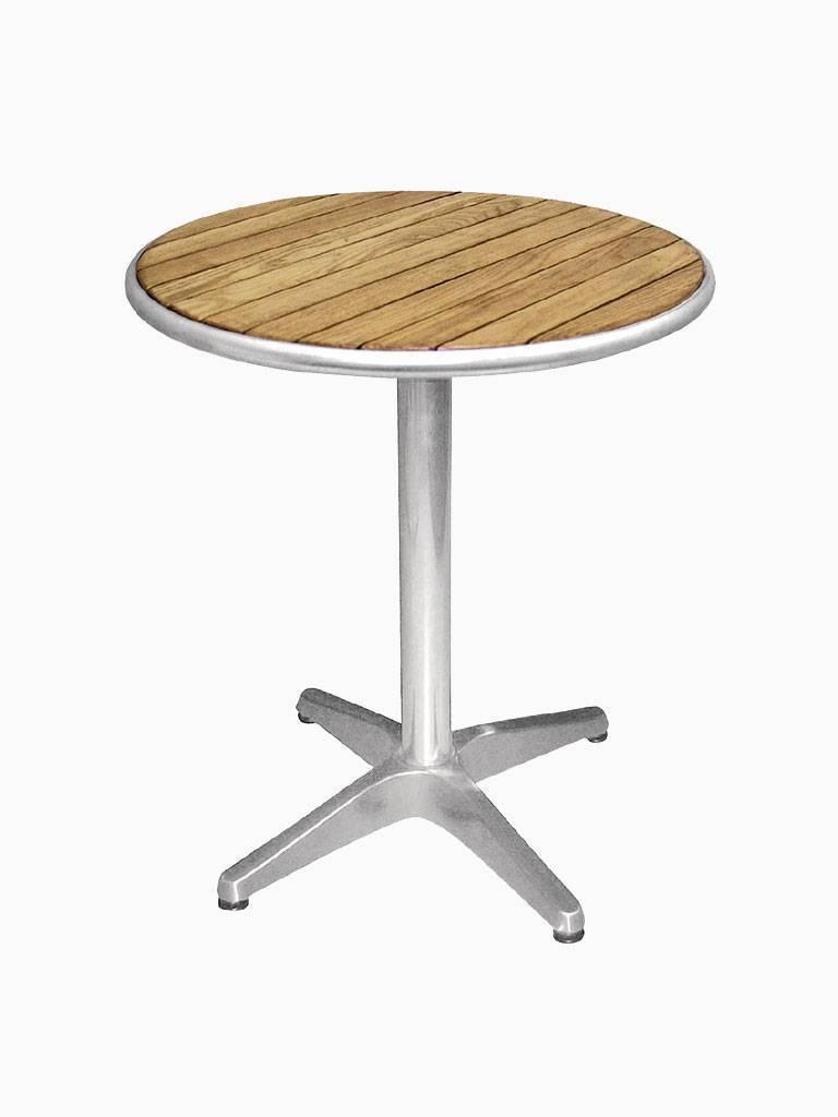 Table - Ø 80 x H 72 x 80 CM - Aluminium/Frêne - Bolero - U429