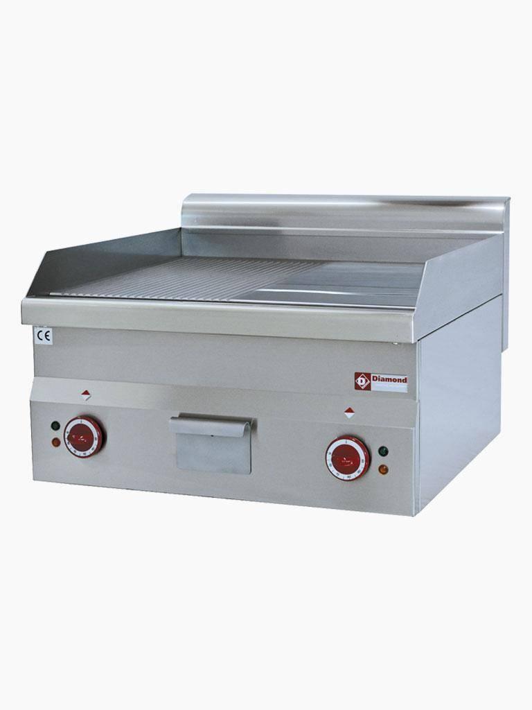 Plancha - Electrique - Lisse / Striée - 60 CM - Diamant - E60/PM6T