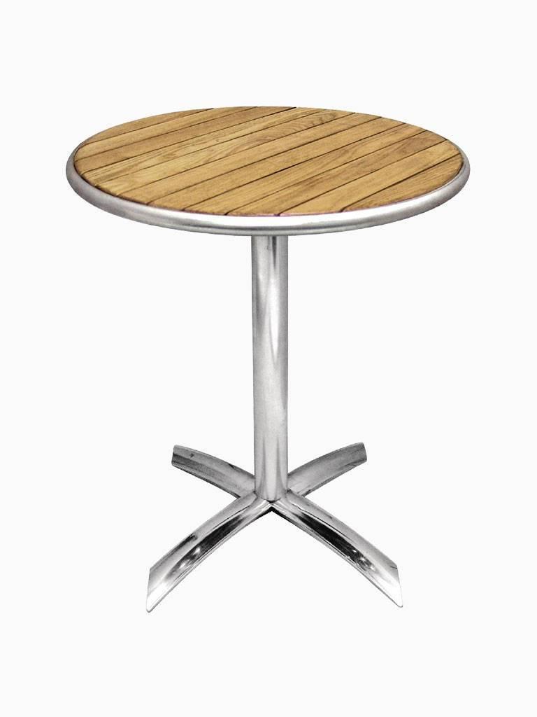 Table - Pliable - Ø 60 x H 72 x 60 CM - Aluminium/Frêne - Bolero - U424