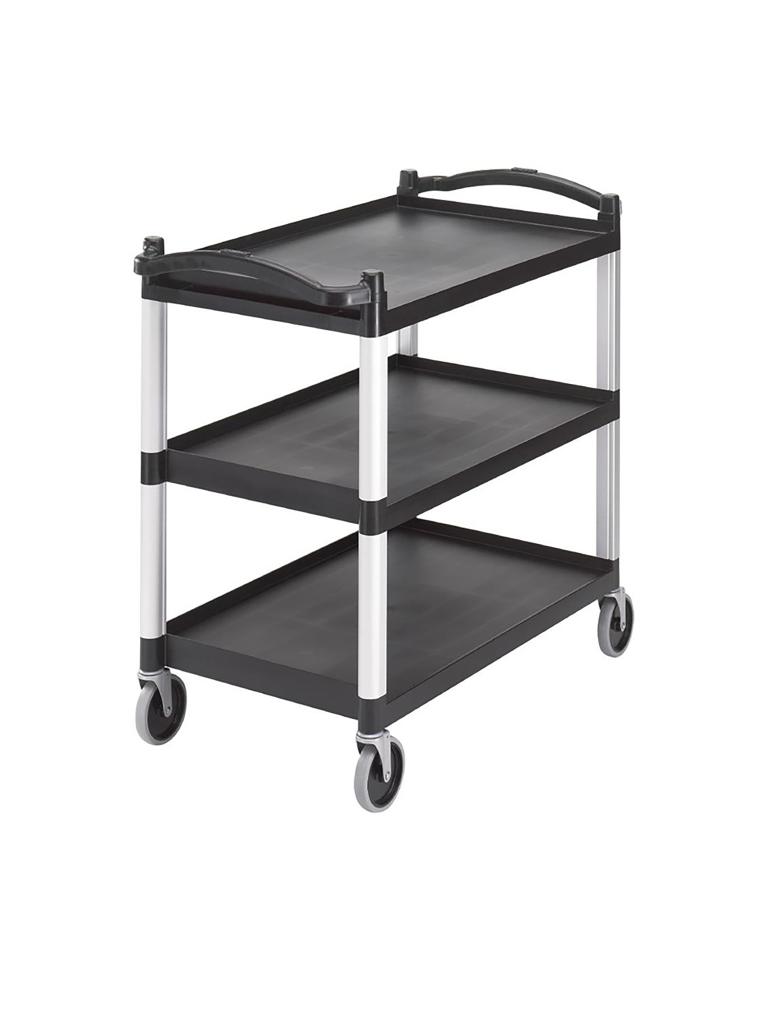 Chariot de service - Noir - H 95 x 101,5 x 54 CM - Polypropylène - Cambro - CT400